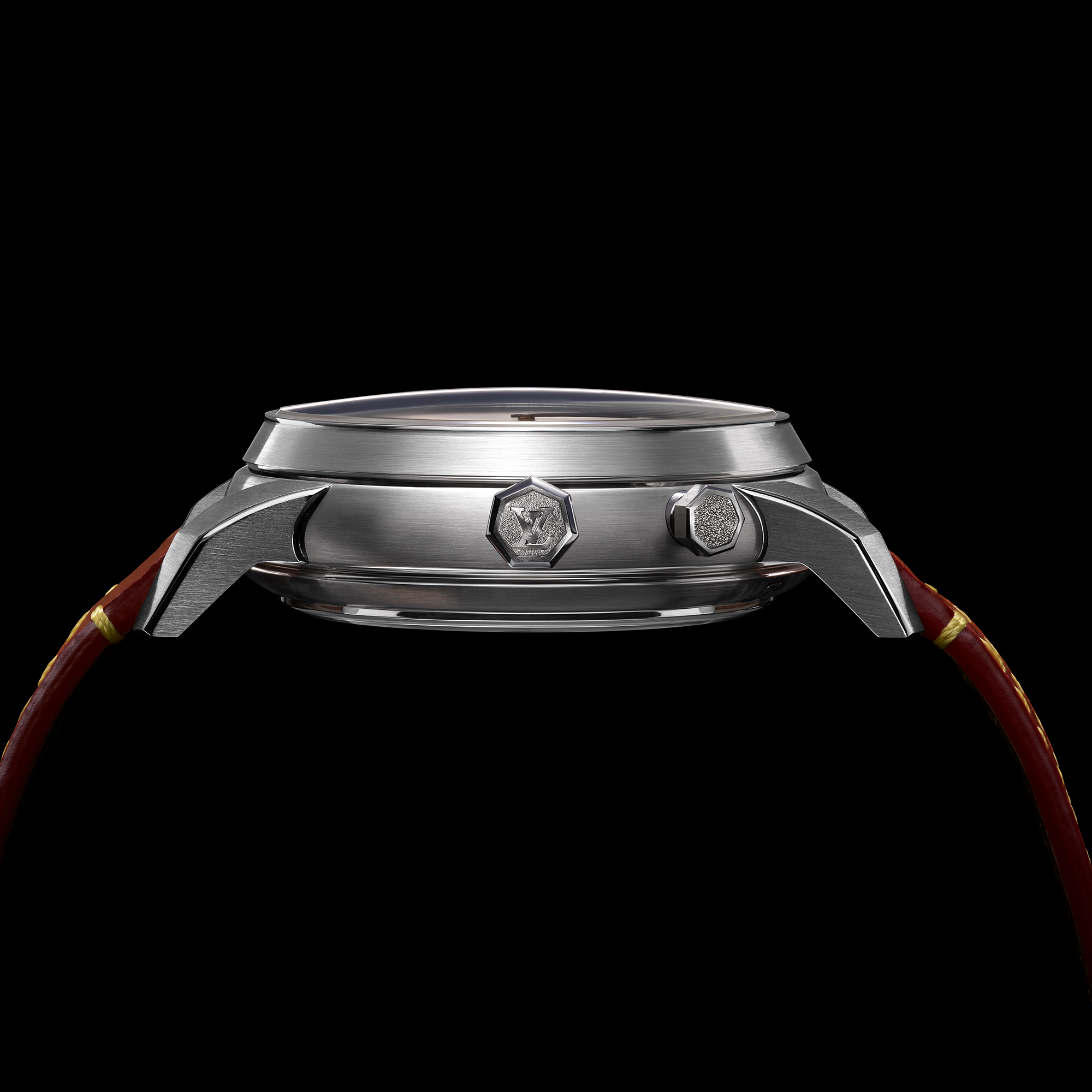 Rexhep Rexhepi and Jean-Pierre Hagmann reinterpret the Louis Vuitton Tambour case. 